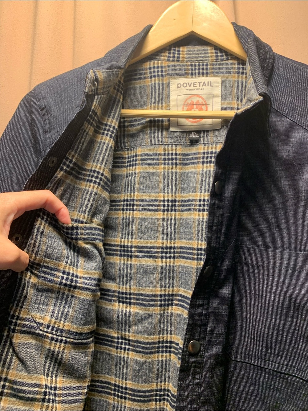 Dovetail Workwear Womens Insulated Flannel-Lined Denim Chore Coat